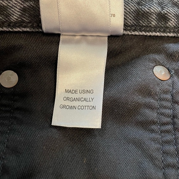 AGOLDE Wyman Mid Rise Straight Leg Vintage Ankle Faded Black Denim Jean Size 32 - Picture 12 of 12